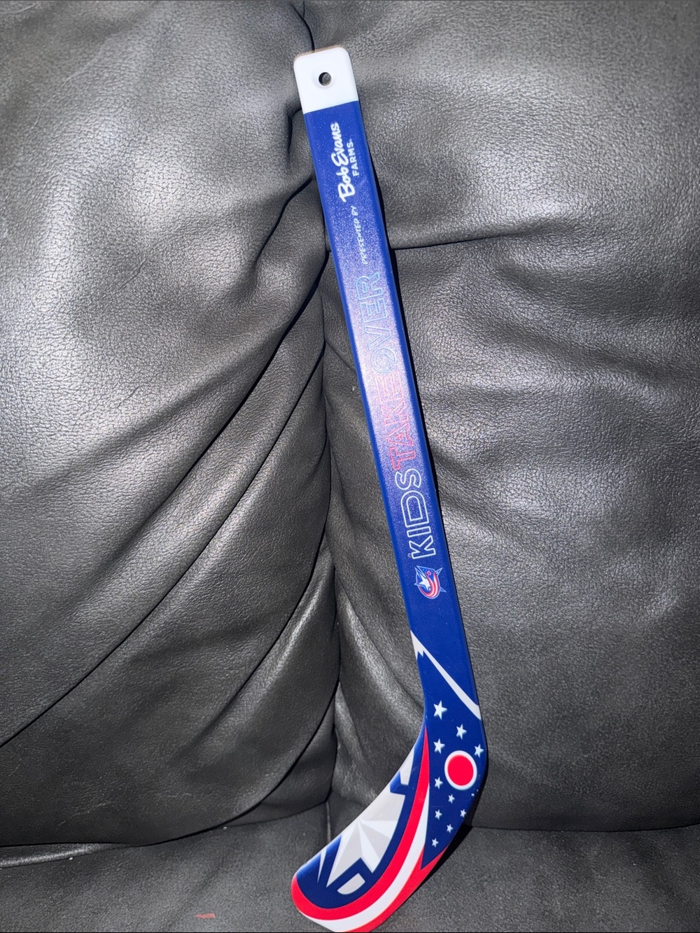 CBJ Cbus blue jackets nhl Kids Stick - Blue Red White Mini Hockey Stick